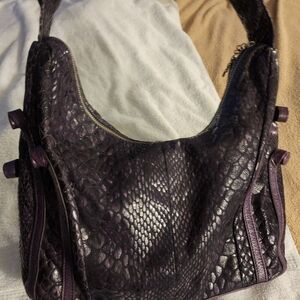 BARBARA MILANO PURPLE SNAKE- MADE IN ITALY
